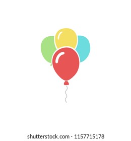 Balloon Icon. Vector Illustration Logo. Eps8