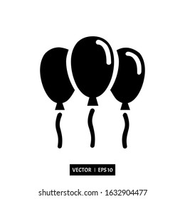 balloon icon vector, illustration logo template for many purpose. Isolated on white background.
