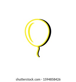 balloon icon vector illustration new year