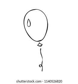 Balloon icon vector illustration on white background