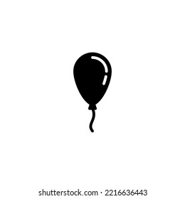 Balloon icon vector illustration. Party balloon sign and symbol