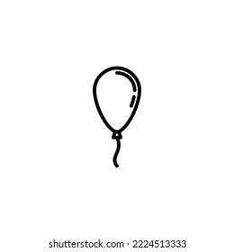 Ilustración vectorial de icono de globo. Signo de globo de partido y símbolo