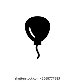 Balloon icon vector illustration. Party balloon sign and symbol