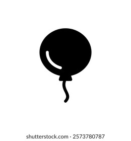 Balloon icon vector illustration. Party balloon sign and symbol