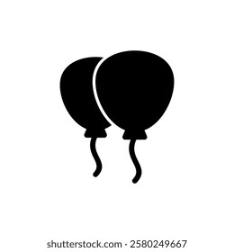 Balloon icon vector illustration. Party balloon sign and symbol