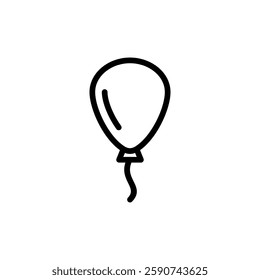 Balloon icon vector illustration. Party balloon sign and symbol