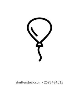 Balloon icon vector illustration. Party balloon sign and symbol
