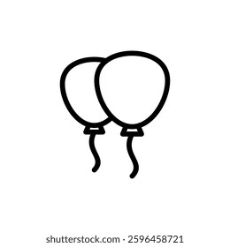 Balloon icon vector illustration. Party balloon sign and symbol