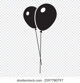 Balloon icon vector illustration. Party balloon sign and symbol. Use for Celebration and Birthday Party.