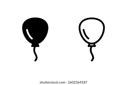 Balloon icon vector illustration. Party balloon sign and symbol