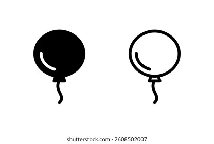 Balloon icon vector illustration. Party balloon sign and symbol