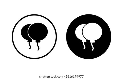 Balloon icon vector illustration. Party balloon sign and symbol