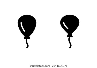 Balloon icon vector illustration. Party balloon sign and symbol