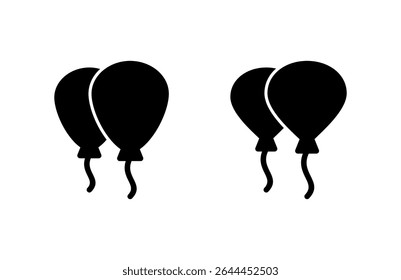 Icono de globo Ilustración vectorial. Signo y símbolo del globo del partido