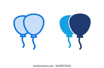 Balloon icon vector illustration. Party balloon sign and symbol