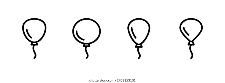 Icono de globo Ilustración vectorial. Signo y símbolo del globo del partido