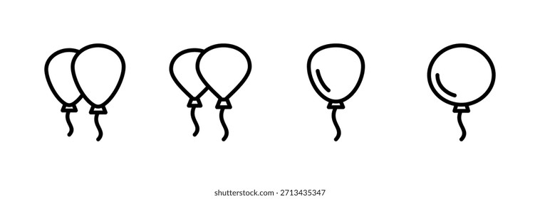 Icono de globo Ilustración vectorial. Signo y símbolo del globo del partido