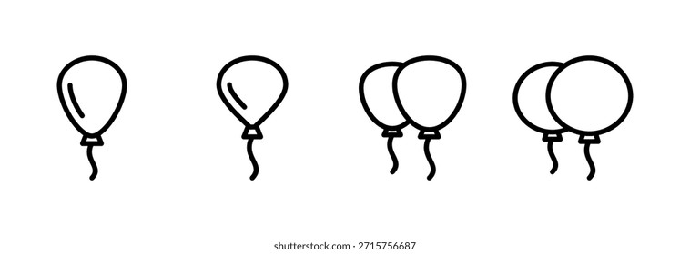 Icono de globo Ilustración vectorial. Signo y símbolo del globo del partido