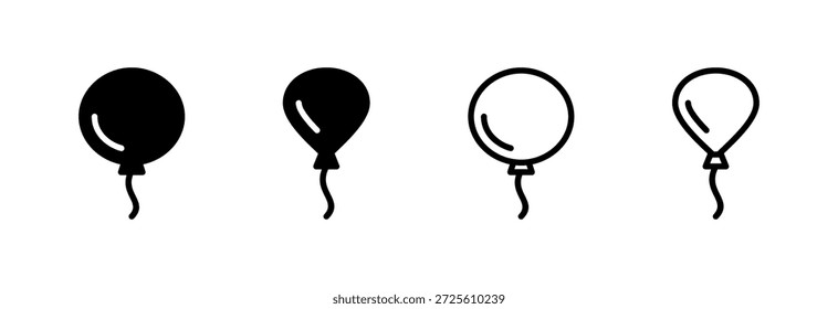 Icono de globo Ilustración vectorial. Signo y símbolo del globo del partido