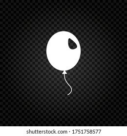 Ilustración vectorial de icono de globo.Signo de globo de aire
