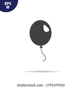 Balloon icon vector illustration.Air balloon sign