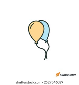 balloon icon vector illustration. balloon symbol isolated on white background