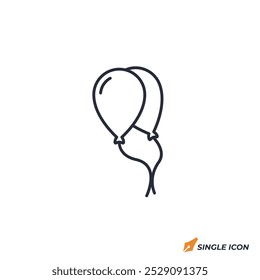 Ilustración vectorial del icono del globo. símbolo del globo aislado en el fondo blanco