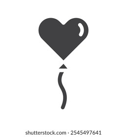 Balloon icon Vector logo outline