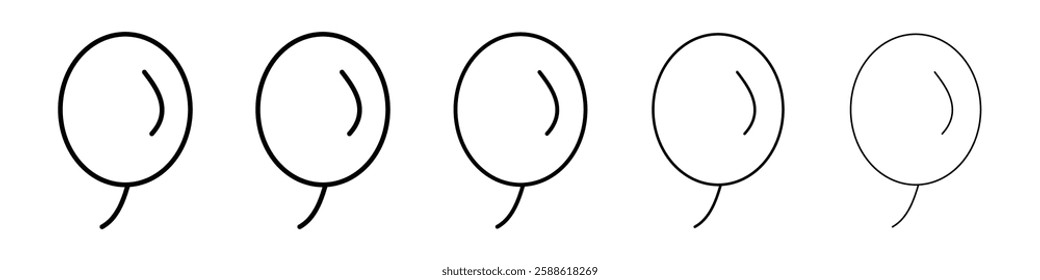 Balloon icon Vector logo sign