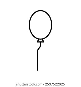 Vector de icono de globo. Vector de cumpleaños de decoración de icono de globo de fiesta.
