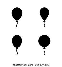 Balloon icon vector. Party balloon sign and symbol