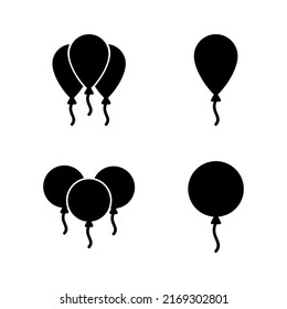 Ballonsymbol, Vektorgrafik. Partyballonzeichen und Symbol