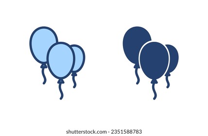 Vector de icono de globo. Signo de globo de partido y símbolo