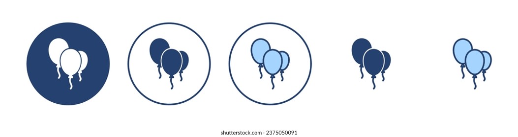 Balloon icon vector. Party balloon sign and symbol