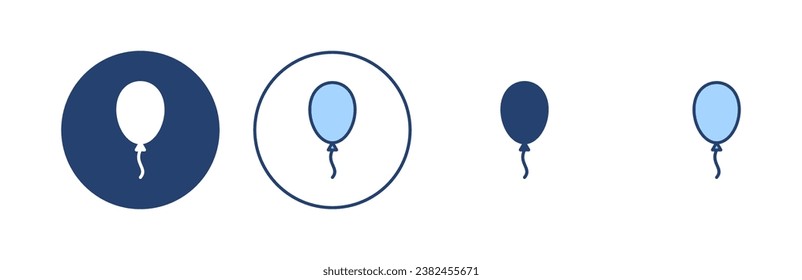 Balloon icon vector. Party balloon sign and symbol