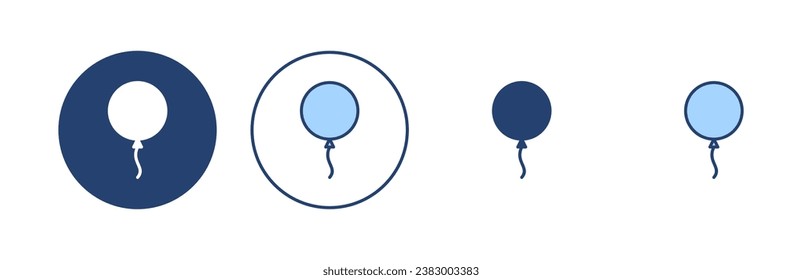 Balloon icon vector. Party balloon sign and symbol