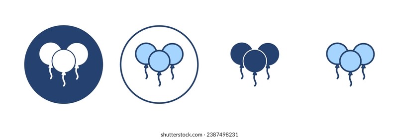 Balloon icon vector. Party balloon sign and symbol