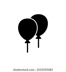 Balloon icon vector. Party balloon sign and symbol