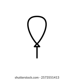 Balloon icon vector. Party balloon sign and symbol