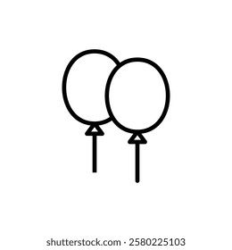 Balloon icon vector. Party balloon sign and symbol