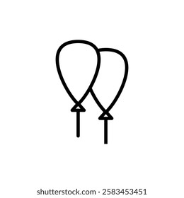 Balloon icon vector. Party balloon sign and symbol