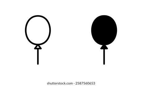 Balloon icon vector. Party balloon sign and symbol