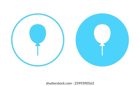 Balloon icon vector. Party balloon sign and symbol
