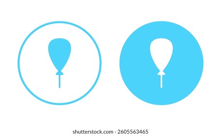 Balloon icon vector. Party balloon sign and symbol