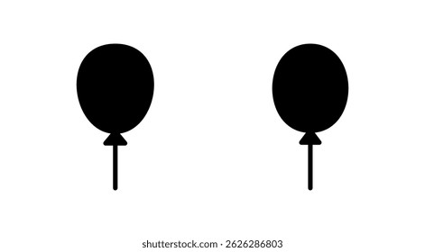 Balloon icon vector. Party balloon sign and symbol
