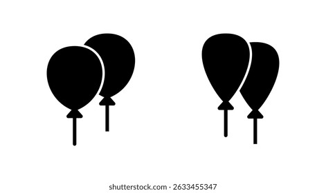 Balloon icon vector. Party balloon sign and symbol