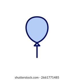 Balloon icon vector. Party balloon sign and symbol