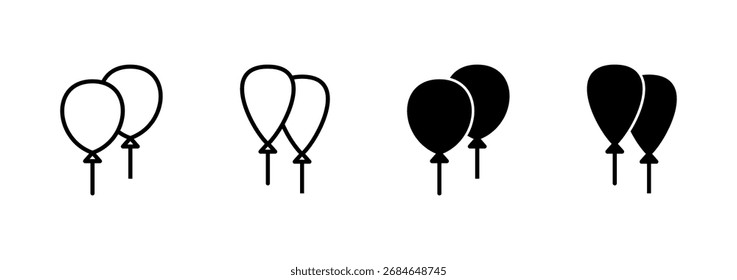 Icono de globo Vector. Signo y símbolo del globo del partido
