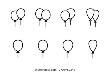 Icono de globo Vector. Signo y símbolo del globo del partido