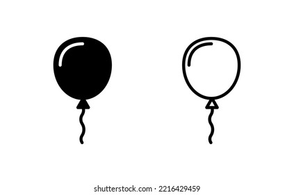 Balloon icon vector for web and mobile app. Party balloon sign and symbol